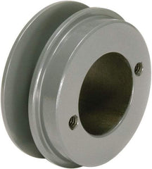 TB Wood's - 1 Groove, 1/2 to 1-1/2 Bore Diam, 3.55" Outside Diam, QD Bushed V Belt Sheave - 2.8 A Diam Belt Pitch - Apex Tool & Supply