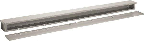 nVent Hoffman - 6" High x 6" Wide x 36" Long, Solid Wall Wire Duct - Gray, Slip-on Cover, Steel - Apex Tool & Supply