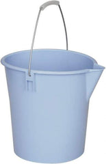 Ability One - 12 Qt, Plastic Round Blue Single Pail with Pour Spout - Handle Included - Apex Tool & Supply