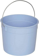Ability One - 5 Qt, Plastic Round Blue Single Pail - Handle Included - Apex Tool & Supply