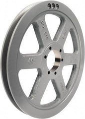 TB Wood's - 1 Groove, 1/2 to 1-15/16 Bore Diam, 11.35" Outside Diam, QD Bushed V Belt Sheave - 10.6 A Diam Belt Pitch - Apex Tool & Supply