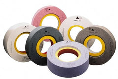 Camel Grinding Wheels - 20" Diam x 8" Hole x 3" Thick, I Hardness, 46 Grit Surface Grinding Wheel - Aluminum Oxide, Type 7, Coarse Grade, 1,241 Max RPM, Vitrified Bond, Two-Side Recess - Apex Tool & Supply