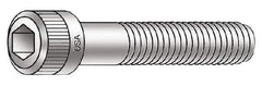 Armor Coat - #10-24 UNC Hex Socket Drive, Socket Cap Screw - Alloy Steel, Armor Coat Finish, Partially Threaded, 2" Length Under Head - Apex Tool & Supply