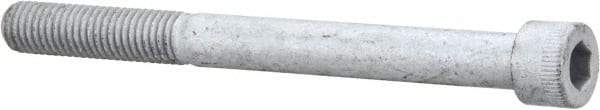 Armor Coat - 1/2-13 UNC Hex Socket Drive, Socket Cap Screw - Alloy Steel, Armor Coat Finish, Partially Threaded, 5-1/2" Length Under Head - Apex Tool & Supply