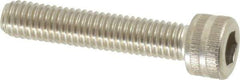 Made in USA - #10-32 UNF Hex Socket Drive, Socket Cap Screw - Grade 18-8 Stainless Steel, Uncoated, 1" Length Under Head - Apex Tool & Supply