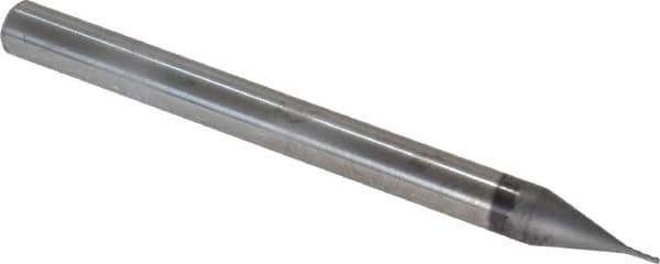 Niagara Cutter - 1/64", 3/64" LOC, 1/8" Shank Diam, 1-1/2" OAL, 4 Flute, Solid Carbide Square End Mill - Single End, Diamond Finish, Spiral Flute, 30° Helix, Right Hand Cut, Right Hand Flute, Series DIA430 - Apex Tool & Supply