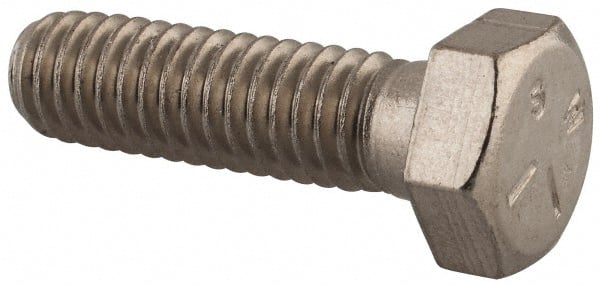 Made in USA - 5/16-18 UNC, 1-1/8" Length Under Head Hex Head Cap Screw - Apex Tool & Supply