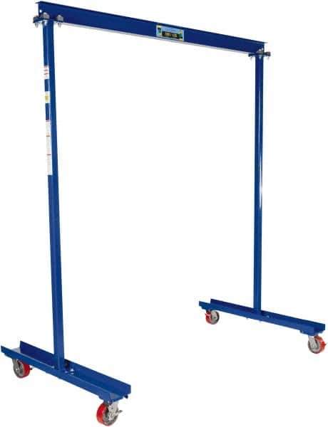 Vestil - 600 Lb Load Capacity, Steel Gantry Crane - 6' Span - Apex Tool & Supply
