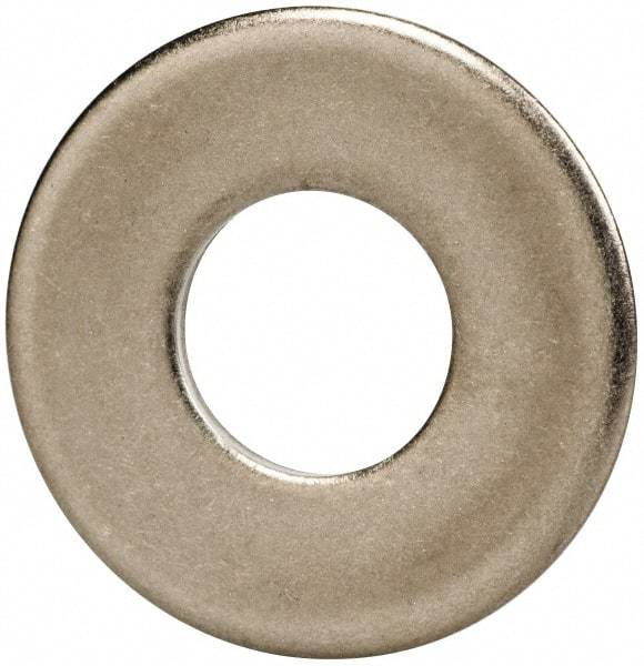 Made in USA - 3/8" Screw, Grade 300 Stainless Steel Standard Flat Washer - 0.438" ID x 1" OD, 0.064" Thick, Passivated Finish, Meets Military Specifications - Apex Tool & Supply