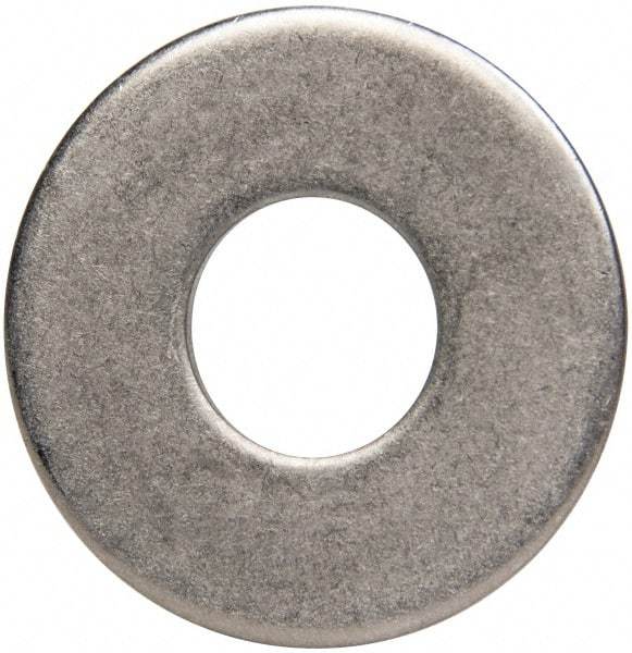 Made in USA - 7/16" Screw, Grade 300 Stainless Steel Standard Flat Washer - 1/2" ID x 1-1/4" OD, 0.064" Thick, Plain Finish, Meets Military Specifications - Apex Tool & Supply