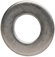 Made in USA - 1/2" Screw, Grade 300 Stainless Steel Standard Flat Washer - 0.531" ID x 1.062" OD, 0.074" Thick, Plain Finish, Meets Military Specifications - Apex Tool & Supply