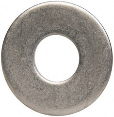 Made in USA - 1/2" Screw, Grade 300 Stainless Steel Standard Flat Washer - 0.562" ID x 1-3/8" OD, 0.086" Thick, Plain Finish, Meets Military Specifications - Apex Tool & Supply