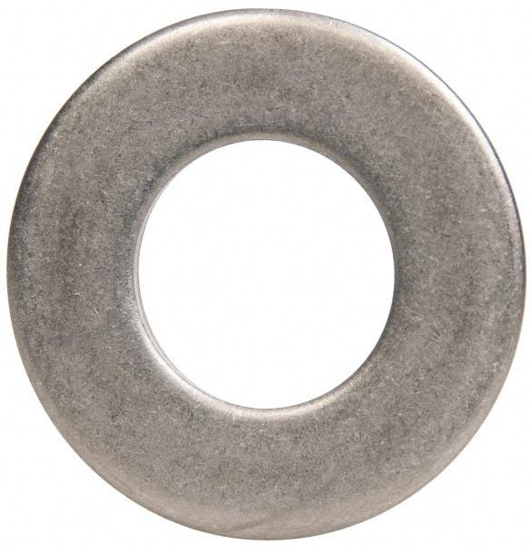 Made in USA - 5/8" Screw, Grade 300 Stainless Steel Standard Flat Washer - 0.656" ID x 1.312" OD, 0.074" Thick, Passivated Finish, Meets Military Specifications - Apex Tool & Supply