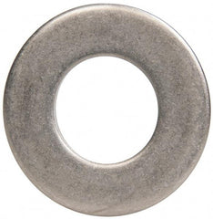 Made in USA - 5/8" Screw, Grade 300 Stainless Steel Standard Flat Washer - 0.656" ID x 1.312" OD, 0.074" Thick, Passivated Finish, Meets Military Specifications - Apex Tool & Supply