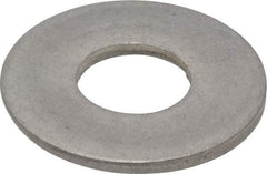 Made in USA - 1" Screw, Grade 300 Stainless Steel Standard Flat Washer - 1.062" ID x 2-1/2" OD, 0.136" Thick, Passivated Finish, Meets Military Specifications - Apex Tool & Supply