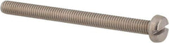 Value Collection - M3x0.50, 35mm Length Under Head Slotted Drive Machine Screw - Cheese Head, Grade 4.8 Steel, Zinc-Plated Finish, Without Washer - Apex Tool & Supply