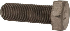 Made in USA - 1/2-20 UNF, 1-1/2" Length Under Head Hex Head Cap Screw - Grade 18-8 Stainless Steel, Uncoated, 3/4" Hex - Apex Tool & Supply