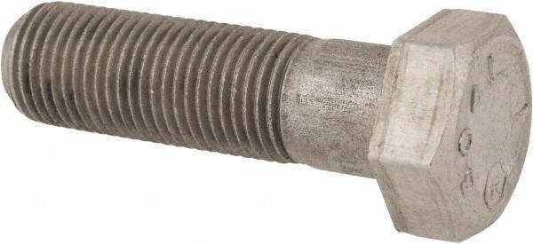 Made in USA - 1/2-20 UNF, 1-3/4" Length Under Head Hex Head Cap Screw - Grade 18-8 Stainless Steel, Uncoated, 3/4" Hex - Apex Tool & Supply