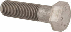 Made in USA - 1/2-20 UNF, 1-3/4" Length Under Head Hex Head Cap Screw - Grade 18-8 Stainless Steel, Uncoated, 3/4" Hex - Apex Tool & Supply
