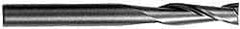 Hertel - 16mm, 32mm LOC, 16mm Shank Diam, 89mm OAL, 2 Flute, Solid Carbide Square End Mill - Single End, Uncoated, 30° Helix, Centercutting, Right Hand Cut - Apex Tool & Supply