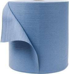 WypAll - X80 Dry Shop Towel/Industrial Wipes - Jumbo Roll, 13-3/8" x 12-1/2" Sheet Size, Blue - Apex Tool & Supply