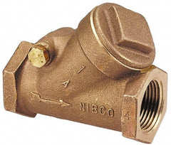 NIBCO - 3/8" Bronze Check Valve - Y-Pattern, FNPT x FNPT, 600 WOG - Apex Tool & Supply
