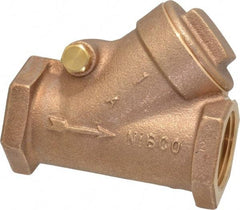 NIBCO - 1" Bronze Check Valve - Y-Pattern, FNPT x FNPT, 200 WOG - Apex Tool & Supply