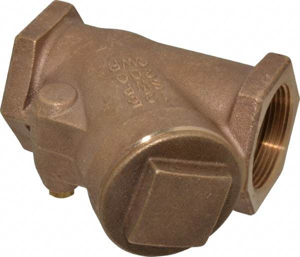 NIBCO - 1-1/2" Bronze Check Valve - Y-Pattern, FNPT x FNPT, 200 WOG - Apex Tool & Supply