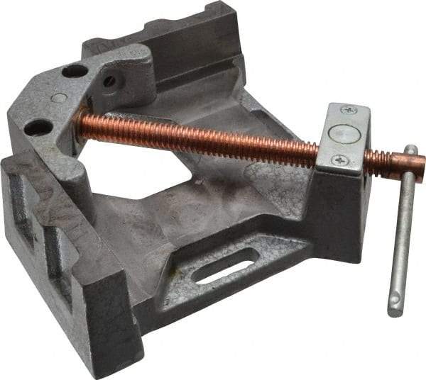 Strong Hand Tools - Fixed Angle, 2 Axes, 4.8" Long, 1.38" Jaw Height, 3-3/4" Max Capacity, Cast Iron Angle & Corner Clamp - 90° Clamping Angle - Apex Tool & Supply