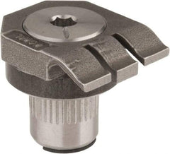 Mitee-Bite - 7-1/2mm Clamping Height, 880 Lb Clamping Pressure, Raised Height Low Profile Positioning Stop - 7-1/2mm Jaw Height, Spring Steel, Series Mitee-Bite Kopal Mini Clamps - Apex Tool & Supply