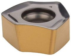 Iscar - H600 WXCU080612 Grade IC808 Carbide Milling Insert - TiAlN/AlTiN/TiN Finish, 0.2677" Thick, 0.5378" Inscribed Circle, 1.2mm Corner Radius - Apex Tool & Supply