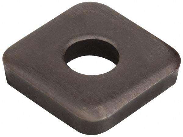 Jergens - 1" Bolt, 2-1/2" Square, Black Oxide Finish, Steel Square Flat Washer - 1-1/16" ID, 1/4" Thick - Apex Tool & Supply