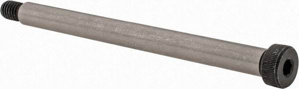 Value Collection - 3/8" Shoulder Diam x 4-1/2" Shoulder Length, 5/16-18 UNC, Hex Socket Shoulder Screw - 4140 Alloy Steel, Uncoated, 1/4" Head Height x 9/16" Head Diam - Apex Tool & Supply