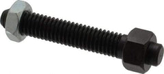 Jergens - 3/8-16 Thread, 9/16" Size, 2-1/2" Long, Black Oxide Coated, Low Carbon Steel Clamp Rest - 1-13/16" Thread Length, 11/32" Pin Diam x 5/32" Pin Height, 11/32" Nut Height - Apex Tool & Supply
