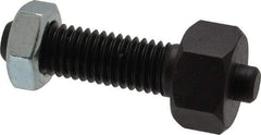 Jergens - 1/2-13 Thread, 7/8" Size, 2-3/8" Long, Black Oxide Coated, Low Carbon Steel Clamp Rest - 1-1/2" Thread Length, 11/32" Pin Diam x 3/16" Pin Height, 1/2" Nut Height - Apex Tool & Supply