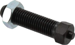 Jergens - 3/4-10 Thread, 7/8" Size, 3-1/2" Long, Black Oxide Coated, Low Carbon Steel Clamp Rest - 2-3/8" Thread Length, 11/32" Pin Diam x 3/16" Pin Height, 1/2" Nut Height - Apex Tool & Supply