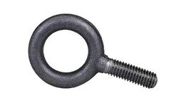 Gibraltar - 28,000 Lb Capacity, Steel, 1-3/4 - 5 Thread, Fixed Lifting Eye Bolt - Fully Threaded, 3-3/4" Shank, 3-3/4" Thread Length, No Shoulder - Apex Tool & Supply