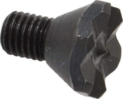 Jergens - Pointed Tooth, 1/4-28, 0.46" Shank Length, 1/4" Thread Length, Black Oxide Finish, Hex Head, Adjustable Positioning Gripper - 1/2" Hex, 1/8" Head Height - Apex Tool & Supply