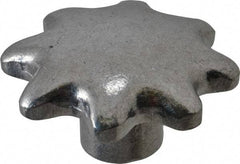 Jergens - 3-1/2" Head Diam, 6 Point Lobed (Palm-Grip) Knob - Aluminum - Apex Tool & Supply
