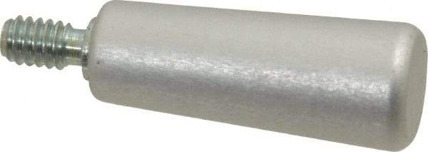 Jergens - 1/4-20 Threaded Stem, Revolving Handwheel & Machine Handle - Aluminum Cylindrical Handle, 7/16" Long Carbon Steel Stem, 1-9/16" Handle Length - Apex Tool & Supply