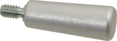 Jergens - 1/4-20 Threaded Stem, Revolving Handwheel & Machine Handle - Aluminum Cylindrical Handle, 7/16" Long Carbon Steel Stem, 1-9/16" Handle Length - Apex Tool & Supply