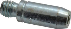 Jergens - 1/2-13 Threaded Stem, Revolving Handwheel & Machine Handle - Aluminum Cylindrical Handle, 1/2" Long Carbon Steel Stem, 3-1/4" Handle Length - Apex Tool & Supply