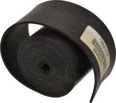 Made in USA - 3/32" Thick x 2" Wide x 60" Long, Neoprene Rubber Strip - Stock Length, 50 Shore A Durometer, 1,000 to 1,200 psi Tensile Strength, -40 to 212°F, Black - Apex Tool & Supply