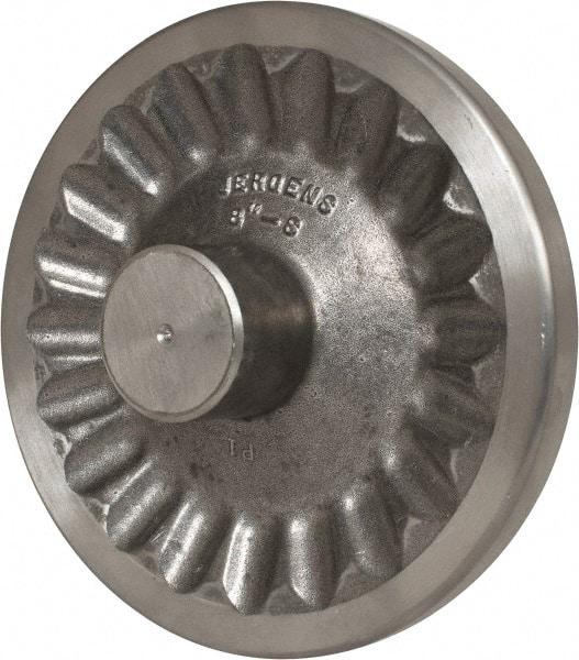Jergens - 8" Diam, 2" Hub Diam, Grade #319, Aluminum Alloy, Angular Handwheel - 2-15/16" Hub Length, 7/8 Smaller to 3/16" Larger Diam - Apex Tool & Supply