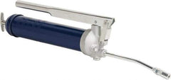 Lincoln - 4,500 Max psi, Rigid Lever Grease Gun - 14-1 & 2 oz (Cartridge) & 16 oz (Bulk) Capacity, 1/8 Thread Outlet, 33 Strokes per oz, Bulk & Cartridge Fill, Includes Coupler - Apex Tool & Supply