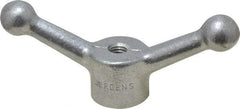Jergens - 2 Offset Arms, 3/8-16" Hole, Tapped Speed Handle - 1-1/2" High, 1-1/8" Hub Diam - Apex Tool & Supply