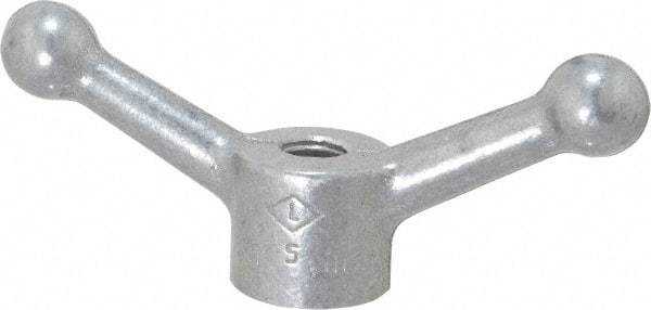 Jergens - 2 Offset Arms, 1/2-13" Hole, Tapped Speed Handle - 1-1/2" High, 1-1/8" Hub Diam - Apex Tool & Supply