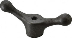 Jergens - 2 Offset Arms, 1/2-13" Hole, Tapped Speed Handle - 2-1/8" High, 1-1/2" Hub Diam - Apex Tool & Supply