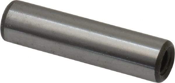 Jergens - 1/4" Diam x 1" Pin Length C-1215 Alloy Steel Pull Out Dowel Pin - C 47-58 & C 60-64 (Surface) Hardness, 1 Beveled & 1 Threaded End - Apex Tool & Supply