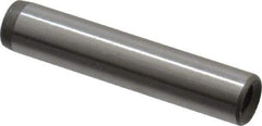Jergens - 1/4" Diam x 1-1/4" Pin Length C-1215 Alloy Steel Pull Out Dowel Pin - C 47-58 & C 60-64 (Surface) Hardness, 1 Beveled & 1 Threaded End - Apex Tool & Supply